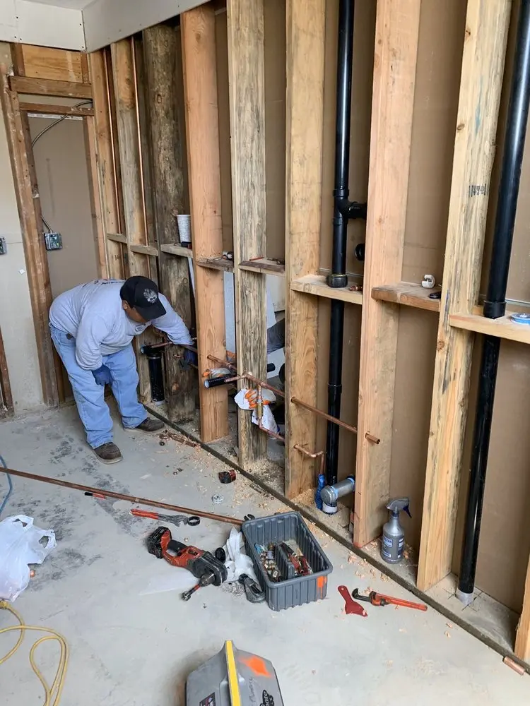 Commercial rough-in plumbing for Gas Line Repair in Montpelier